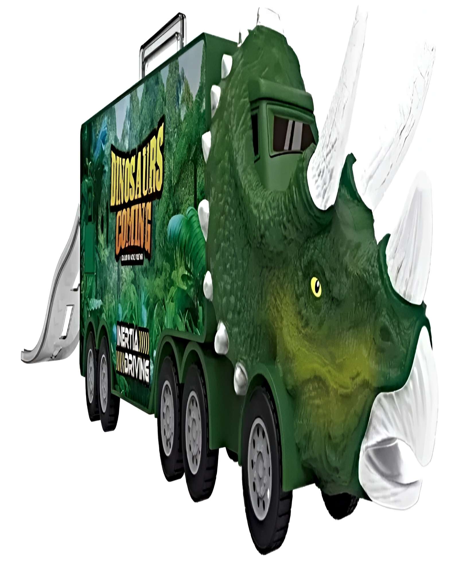 GRAN CAMION TRICERATOPS TRANSPORTADOR DE DINOSAURIOS - 1