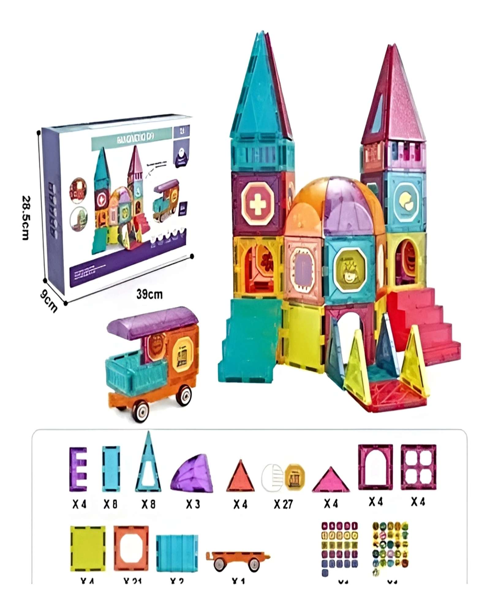 PACK DE BLOCK MAGNETICO DE 94 PIEZAS - 3