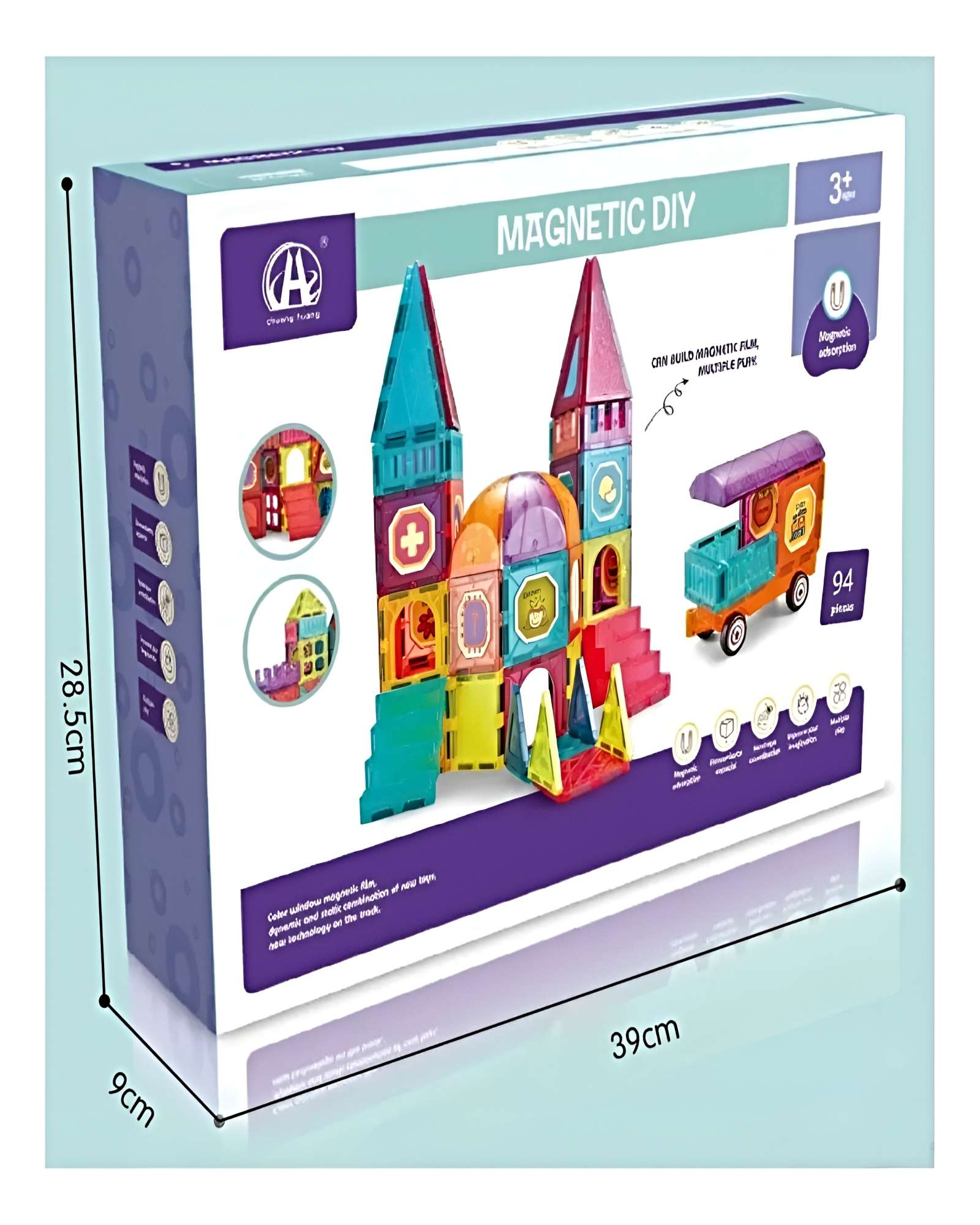 PACK DE BLOCK MAGNETICO DE 94 PIEZAS - 4