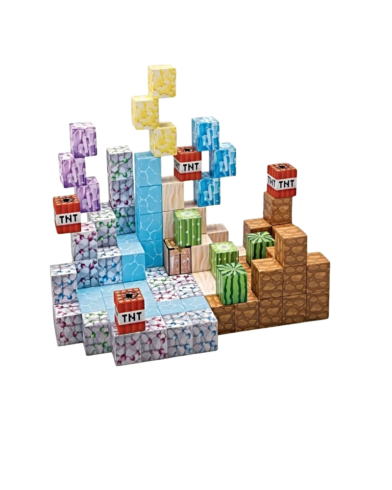 CUBO MAGNE TICO DE CONSTRUCCION 3D 100 PIEZAS - 1