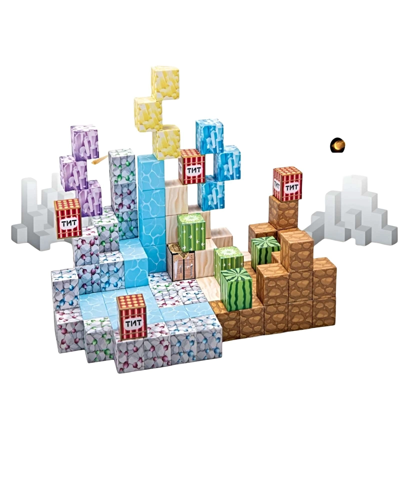 CUBO MAGNE TICO DE CONSTRUCCION 3D 100 PIEZAS - 2