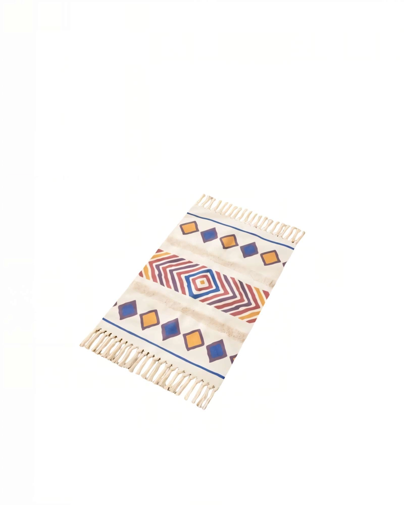 ALFOMBRA BAJADAS DE CAMA 60CMX90CM  BOHO DECORATIVAS 3 - 1