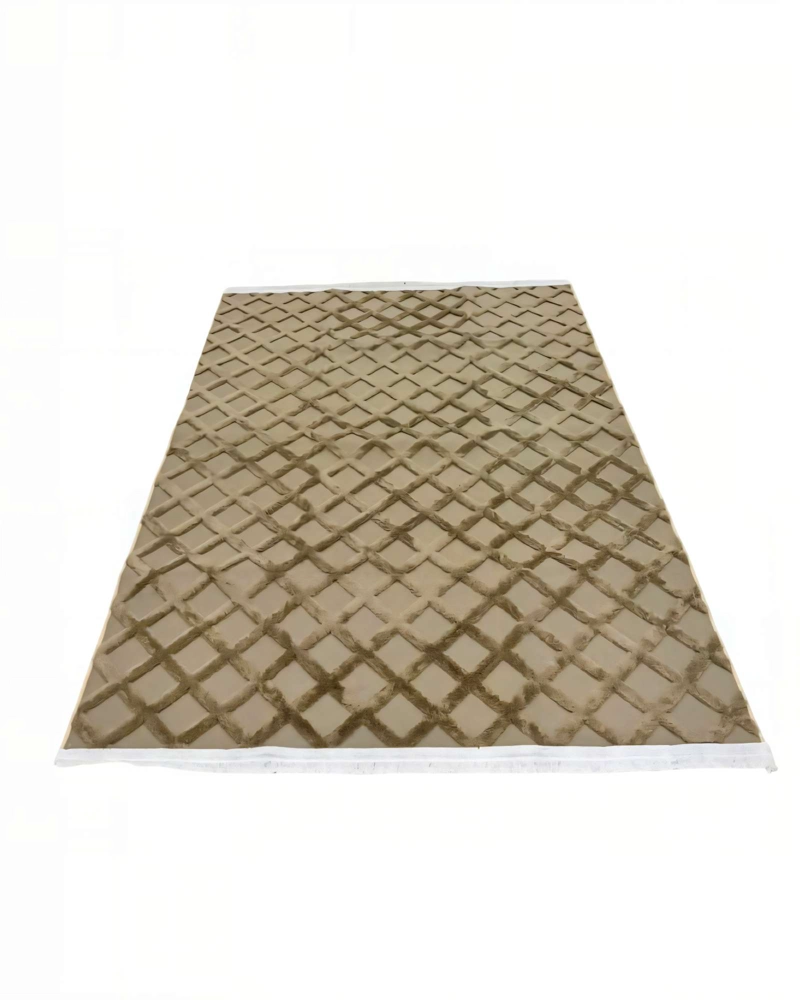 ALFOMBRA 150 X 200 JACQUARD DECORATIVA COLOR BEIGE 2 - 1