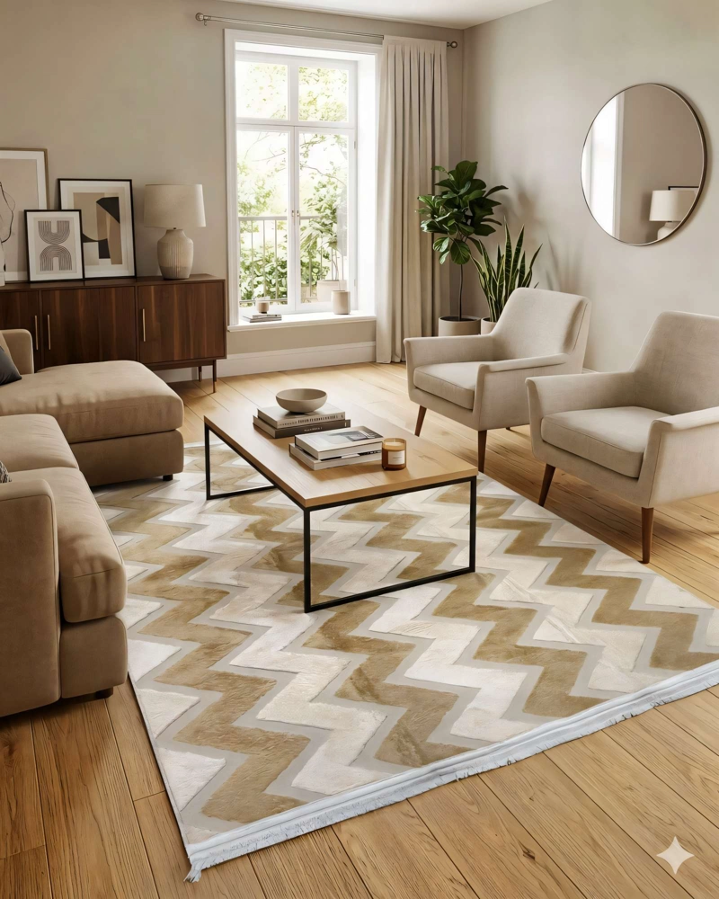 ALFOMBRA 180 X 200 JACQUARD DECORATIVA BICOLOR 9 - 3