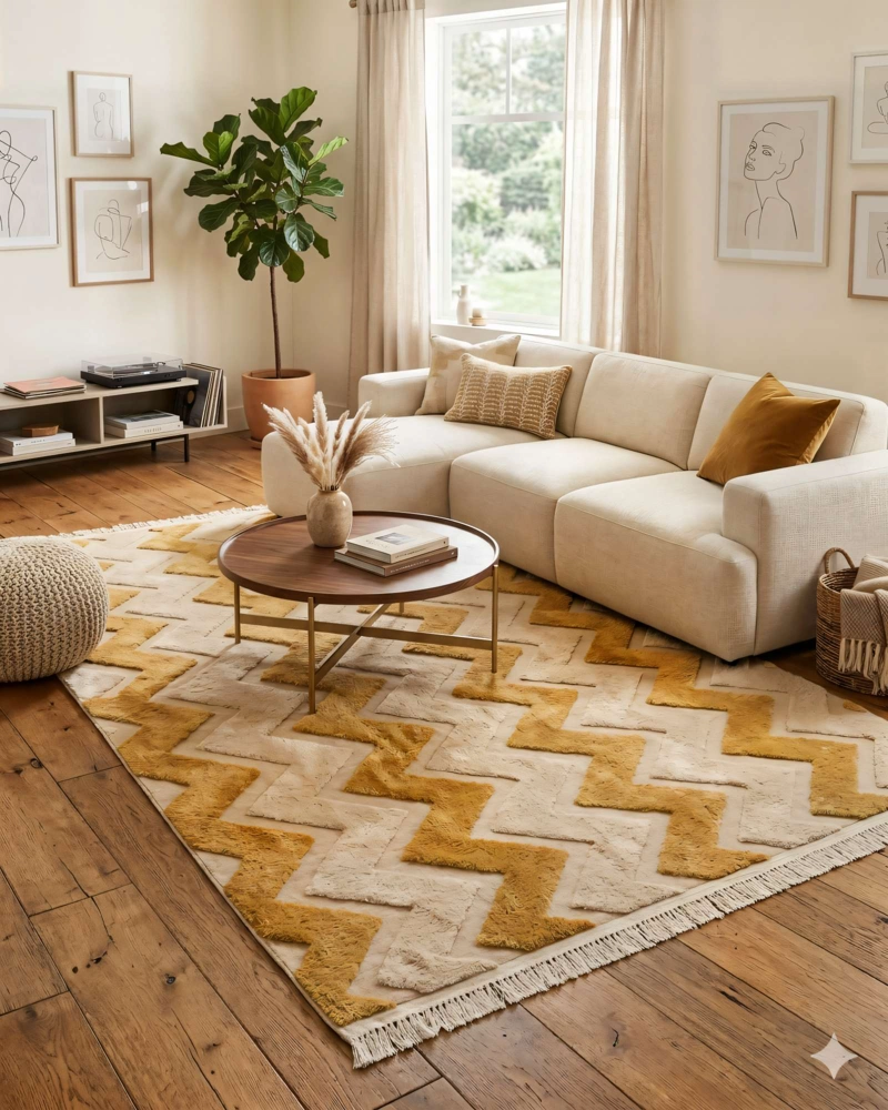 ALFOMBRA 180 X 200 JACQUARD DECORATIVA BICOLOR 10 - 4