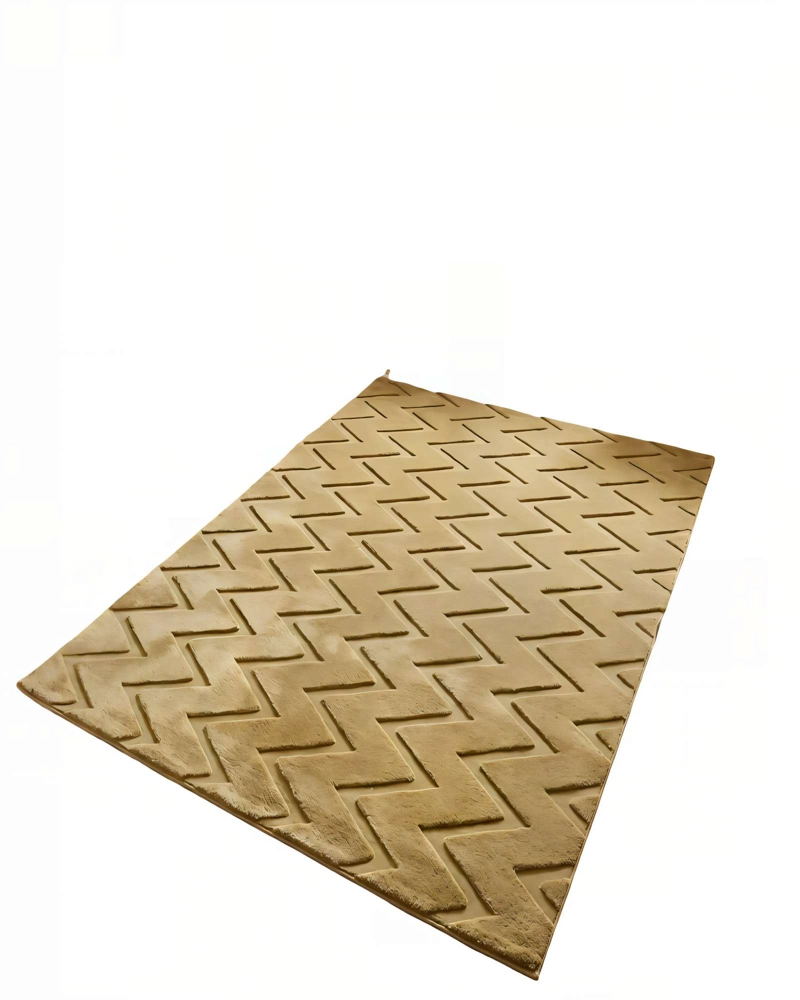 ALFOMBRA 180 X 200 JACQUARD DECORATIVA COLOR BEIGE - 1