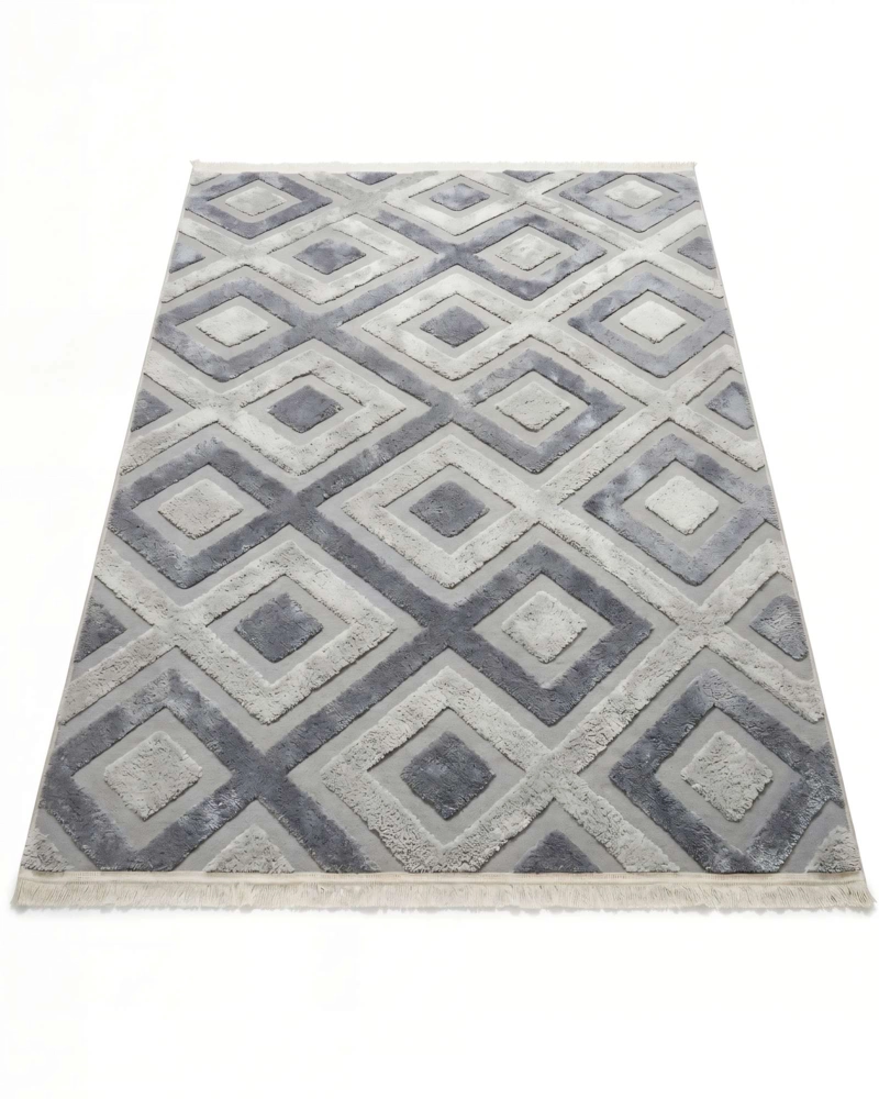ALFOMBRA 150 X 200 JACQUARD DECORATIVA BICOLOR 3 - 1