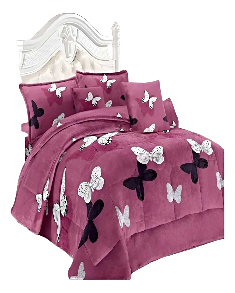 SET COBERTOR DE INVIERNO PLUSH 1.5 PLAZA 180X200CM P09 - 1