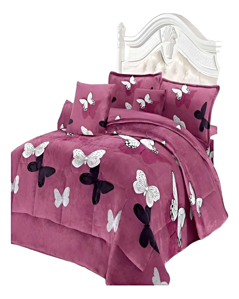 SET COBERTOR DE INVIERNO PLUSH 1.5 PLAZA 180X200CM P09 - 2