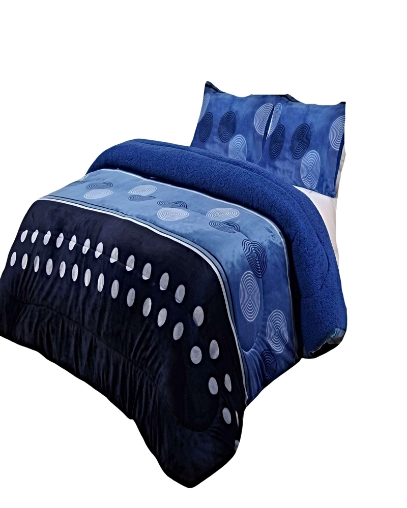 SET COBERTOR DE INVIERNO PLUSH 1.5 PLAZA 180X200CM P08 - 2