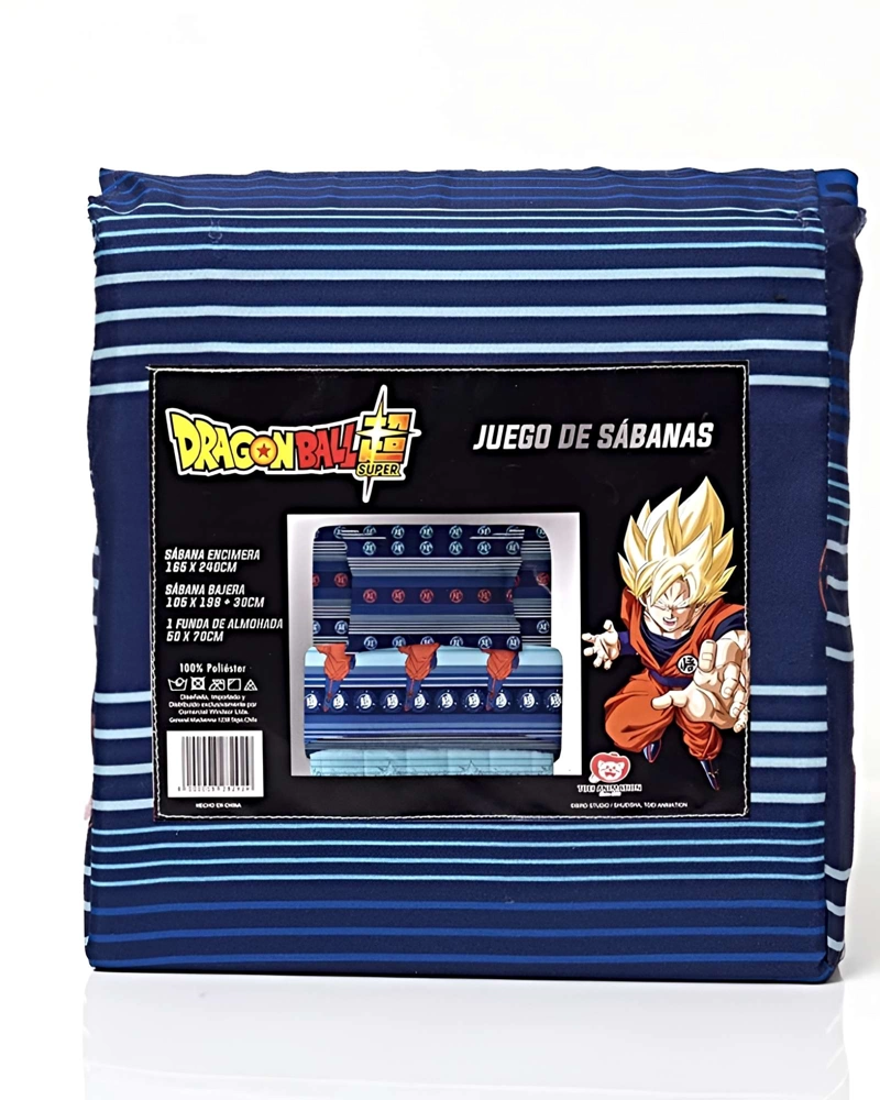 SET DE SABANA INFANTIL POLIESTER PLAZA Y MEDIA 165 X 240 CM AZUL - 4