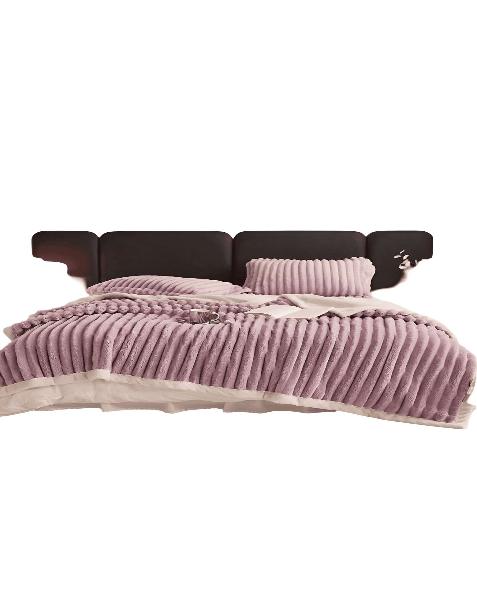 FRAZADAS CON SHERPA TEXTURIZADA  LINEAL 2P 06 - 1