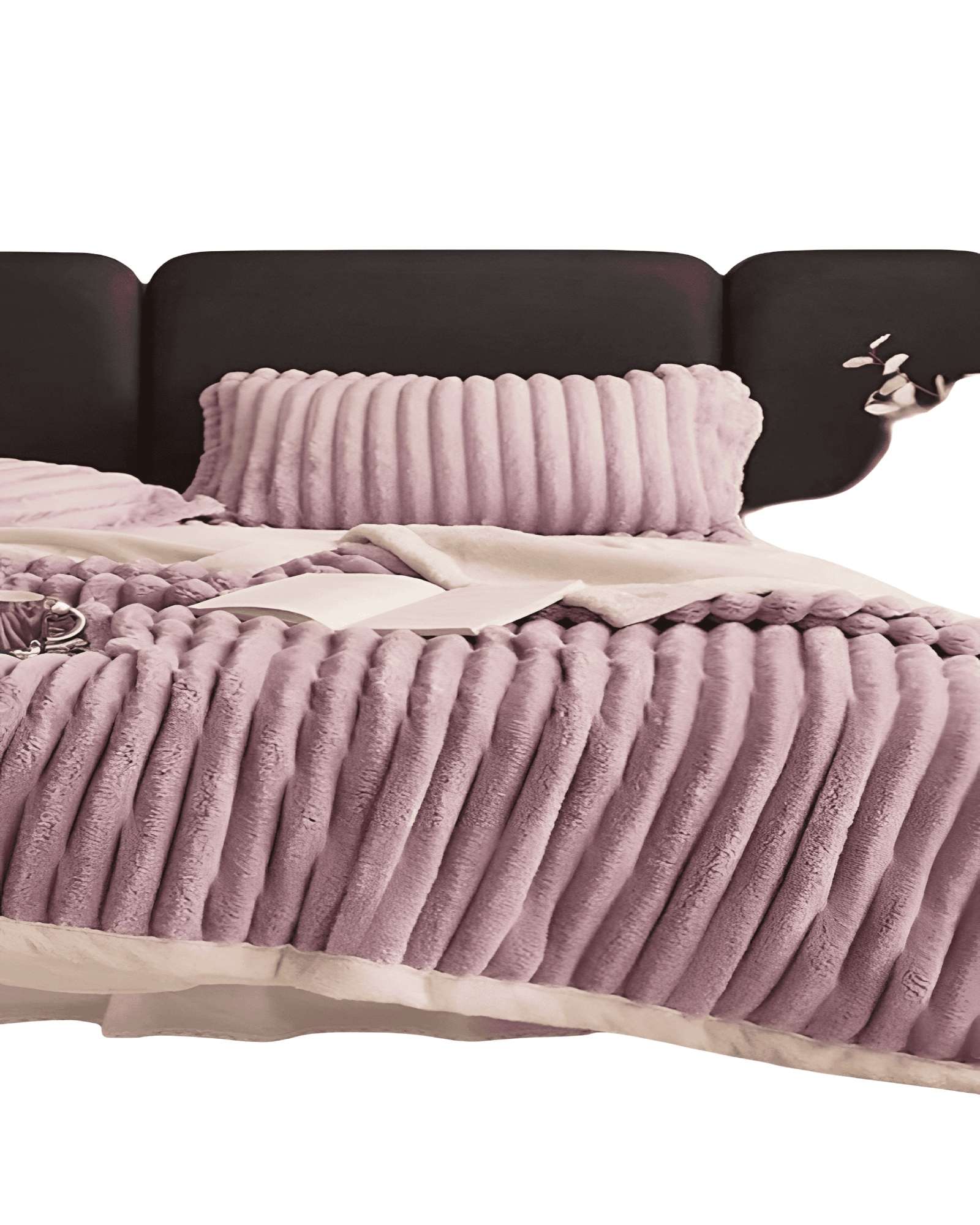 FRAZADAS CON SHERPA TEXTURIZADA  LINEAL 2P 06 - 2