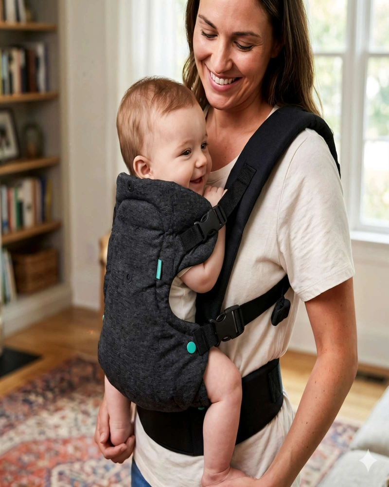 CARGADOR DE BEBE  ERGONOMICO 4 EN 1 COLOR NEGRO - 4