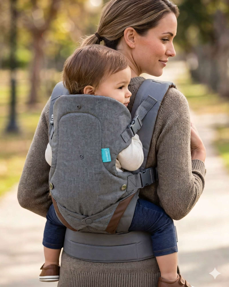 CARGADOR DE BEBE  ERGONOMICO 4 EN 1 COLOR GRIS - 3