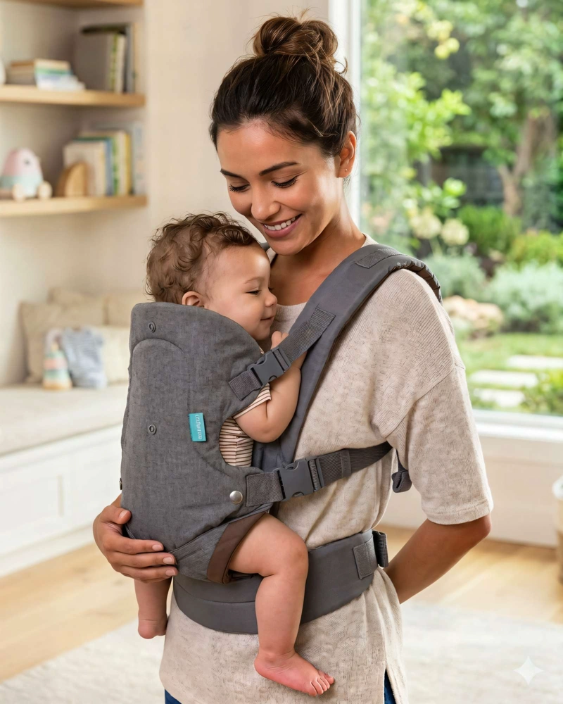 CARGADOR DE BEBE  ERGONOMICO 4 EN 1 COLOR GRIS - 4