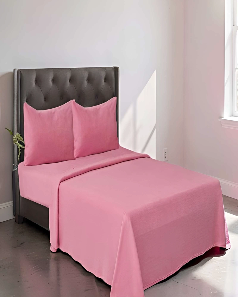 JUEGO DE SABANAS POLAR 2 PLAZAS ROSA - 3