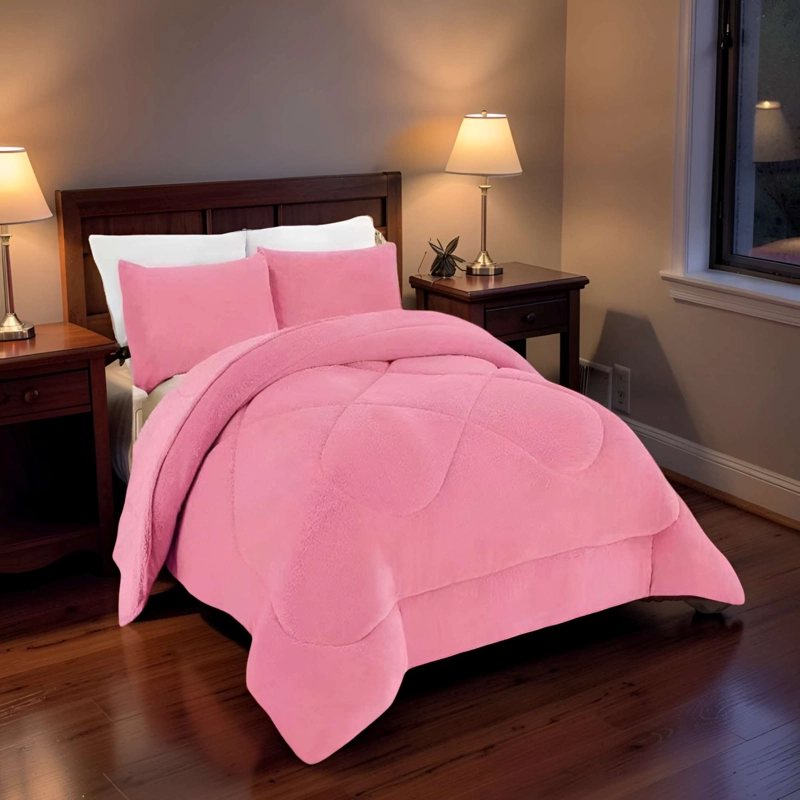 PLUMON PREMIUM 2 PLAZA 230CM X 250CM COLOR ROSADO - 2