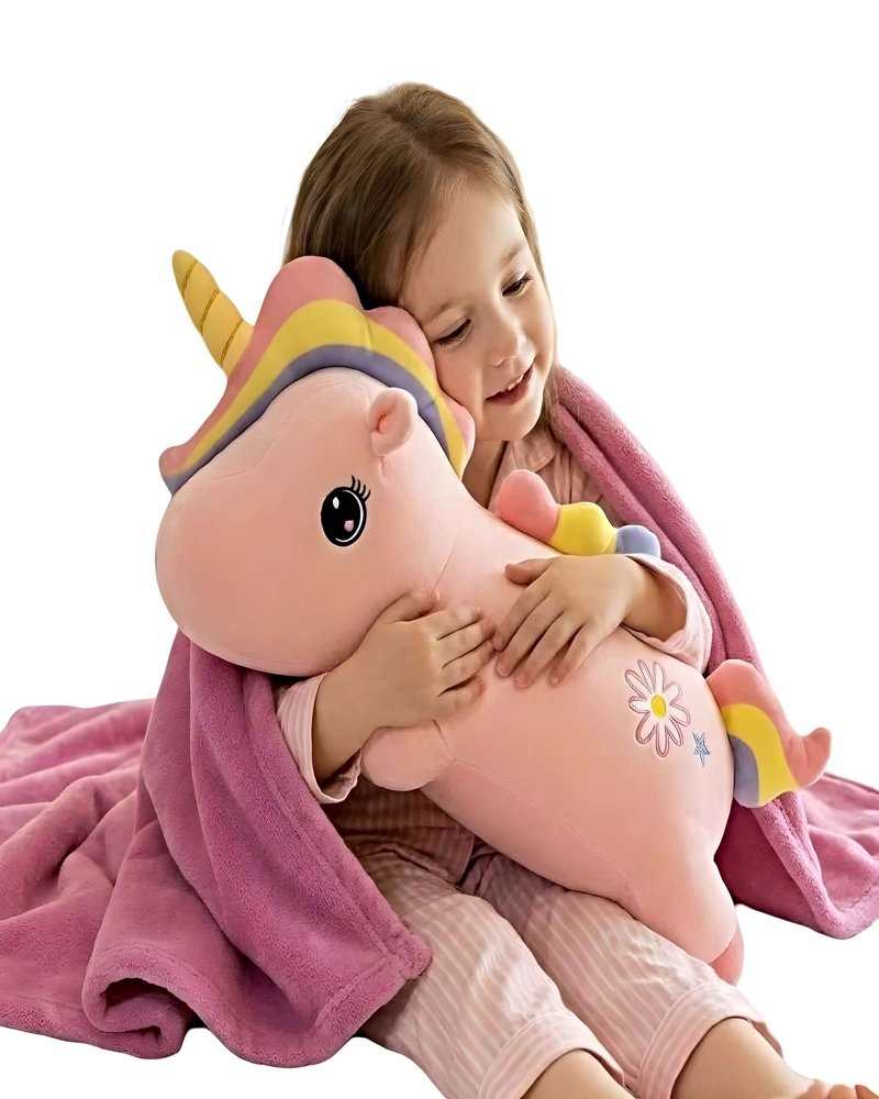 MANTA PELUCHE TE RMICA 2-EN-1  DE 1 PLAZA ROSA - 2