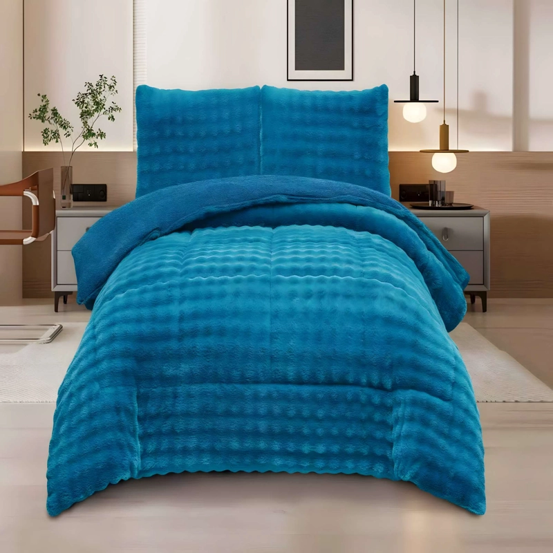 COBERTOR PREMIUM CONFORT 1.5P 180CM X 230CM COLOR AZUL - 3
