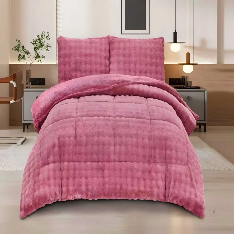 COBERTOR PREMIUM CONFORT 1.5P 180CM X 230CM COLOR ROSADO - 3