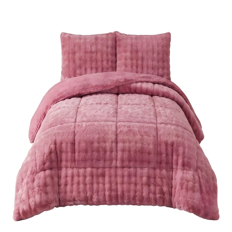 COBERTOR PREMIUM CONFORT 1.5P 180CM X 230CM COLOR ROSADO - 4