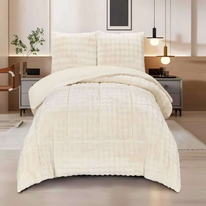 COBERTOR PREMIUM CONFORT 2 PLAZA 230CM X 250CM COLOR BEIGE - 3