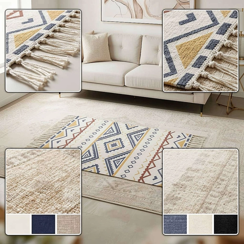SET DE 2 BAJADAS DE CAMAS DECORATIVAS 60X90CM 10 - 2