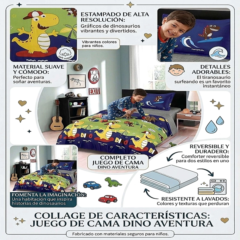 SET DE SABANA INFANTIL PLAZA Y MEDIA S03 - 2