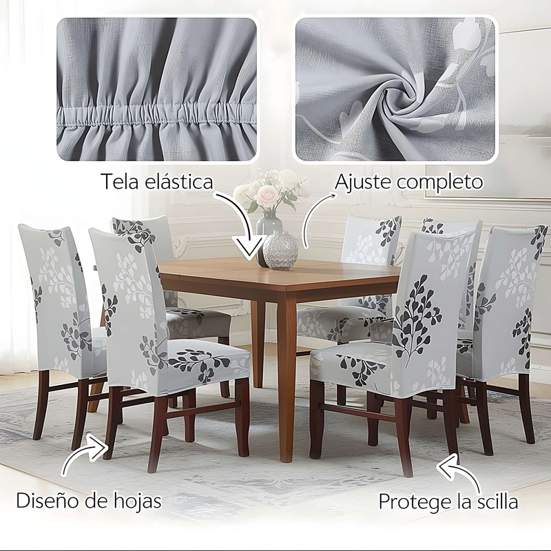 SET DE 6 FUNDAS DE SILLAS F26 - 2