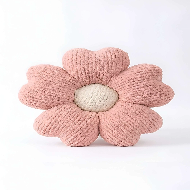 SET DE 4 COJINES EN FORMA DE FLOR ROSA - 2