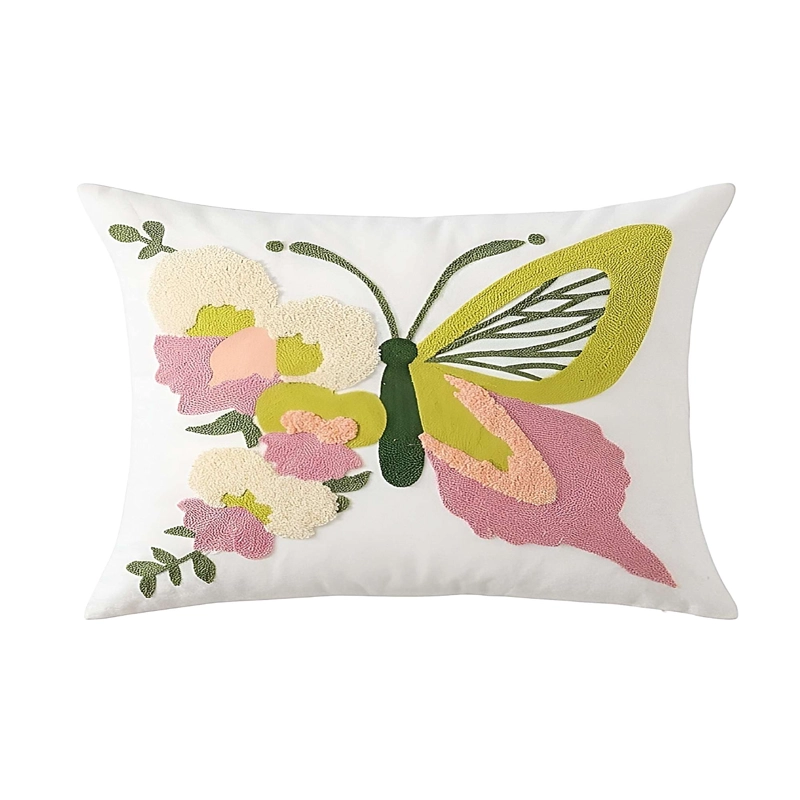 SET DE 4 FUNDAS DE COJIN BORDADA SIN BORLAS 45X45 CM F34 - 2