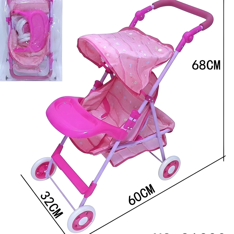 COCHE SIMPLE PARA MUÑECAS METALICO GRANDE - 3