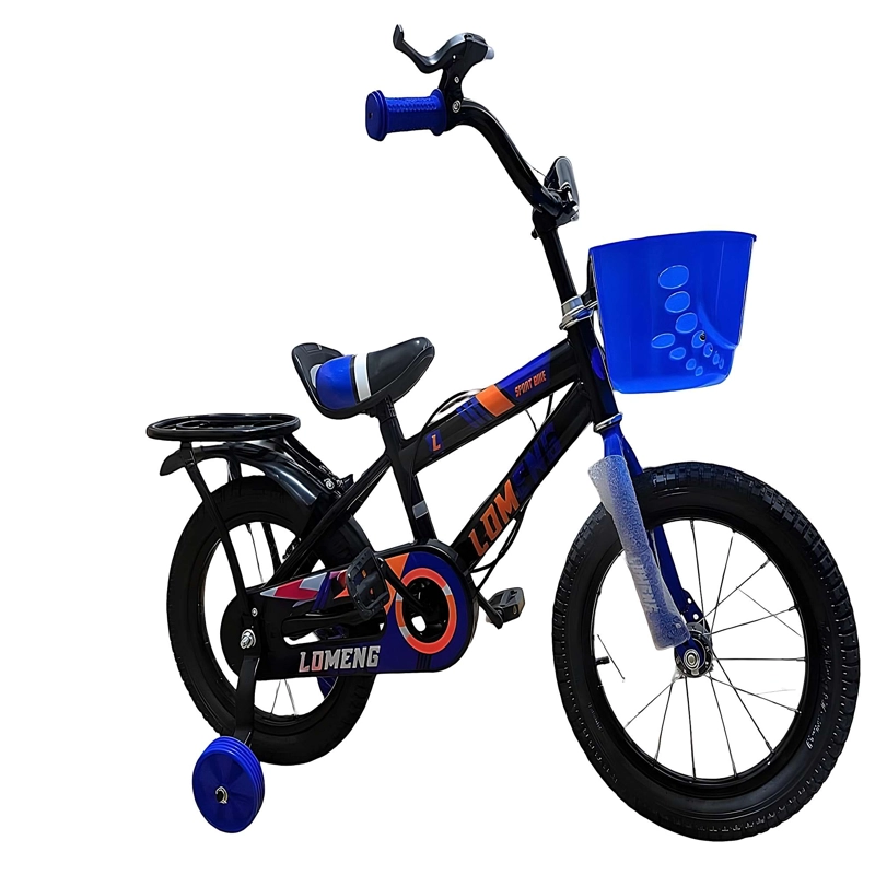 BICICLETA PARA NIÑOS ARO 14 CON RUEDITAS COLOR AZUL - 2