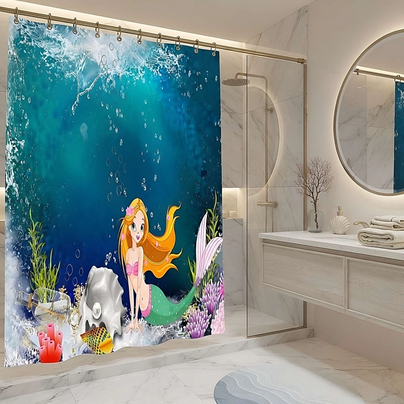 CORTINA DE BAÑO PREMIUM MAS FORRO 180X180 CM CB30 - 1