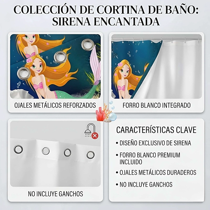 CORTINA DE BAÑO PREMIUM MAS FORRO 180X180 CM CB30 - 4