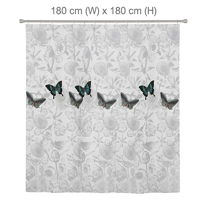 CORTINA DE BAÑO PREMIUM MAS FORRO 180X180 CM CB32 - 2