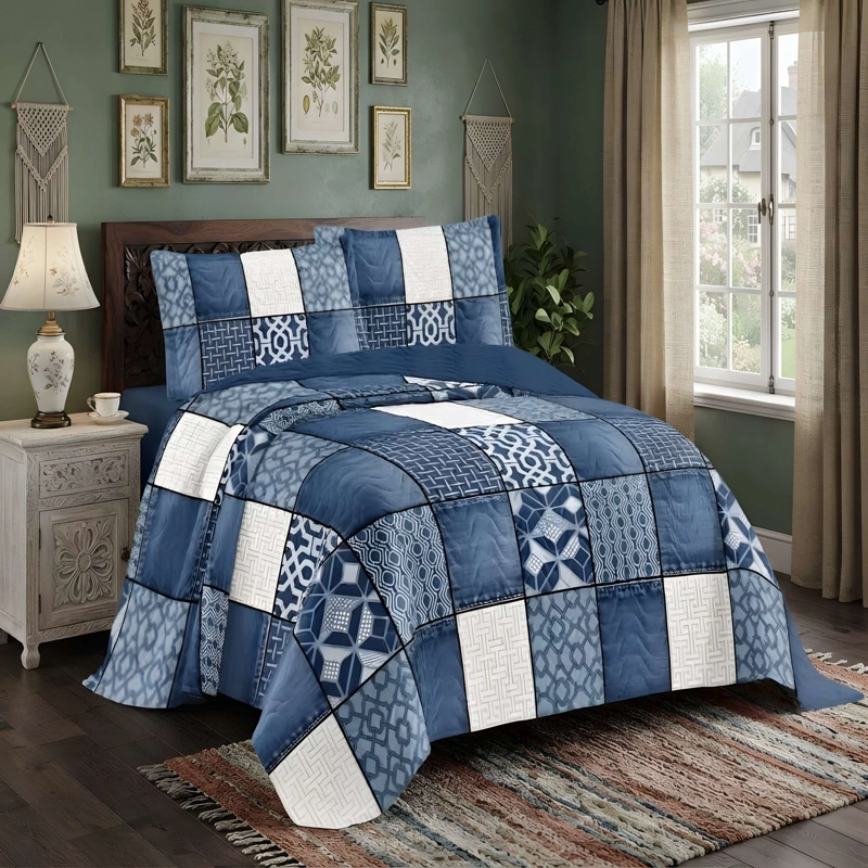CUBRECAMA PREMIUM DE VERANO CON DISEÑO KING B2 - 1