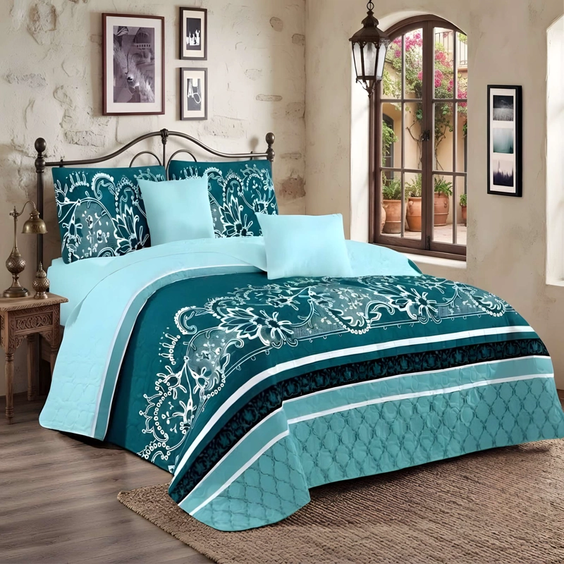 CUBRECAMA PREMIUM DE VERANO CON DISEÑO 2 PLAZA B21 - 3