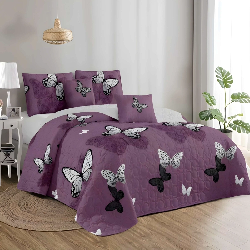 CUBRECAMA PREMIUM DE VERANO CON DISEÑO 2 PLAZA B19 - 2