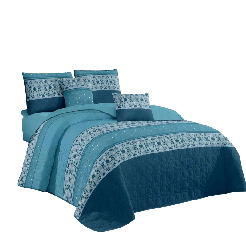 CUBRECAMA PREMIUM DE VERANO CON DISEÑO 1,5P B4 - 4