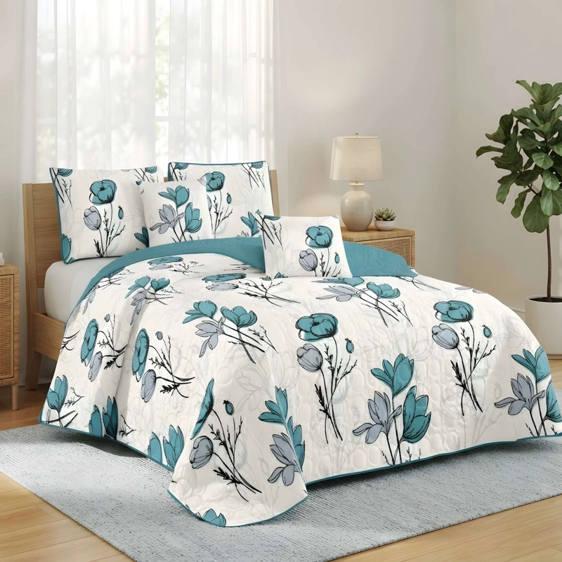 CUBRECAMA PREMIUM DE VERANO CON DISEÑO 1,5P B14 - 3