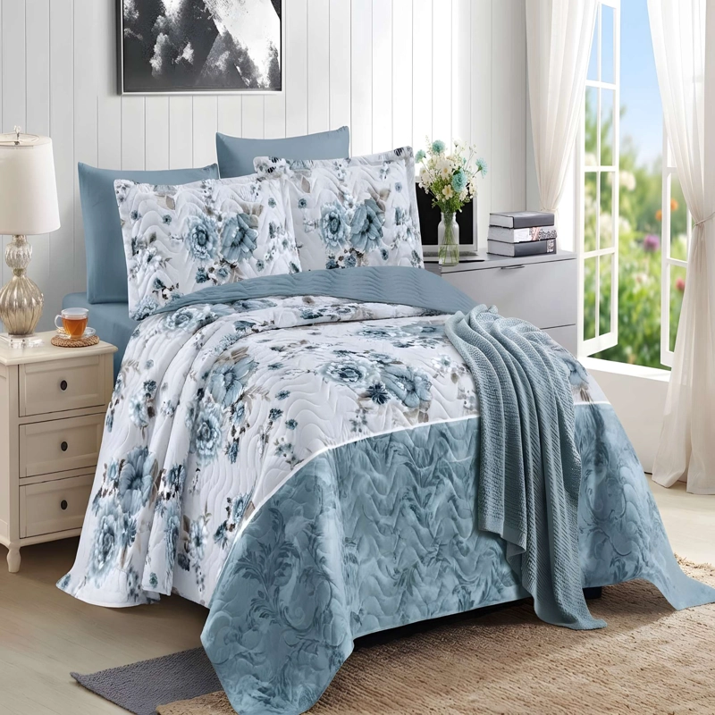 CUBRECAMA PREMIUM DE VERANO CON DISEÑO KING B3 - 1