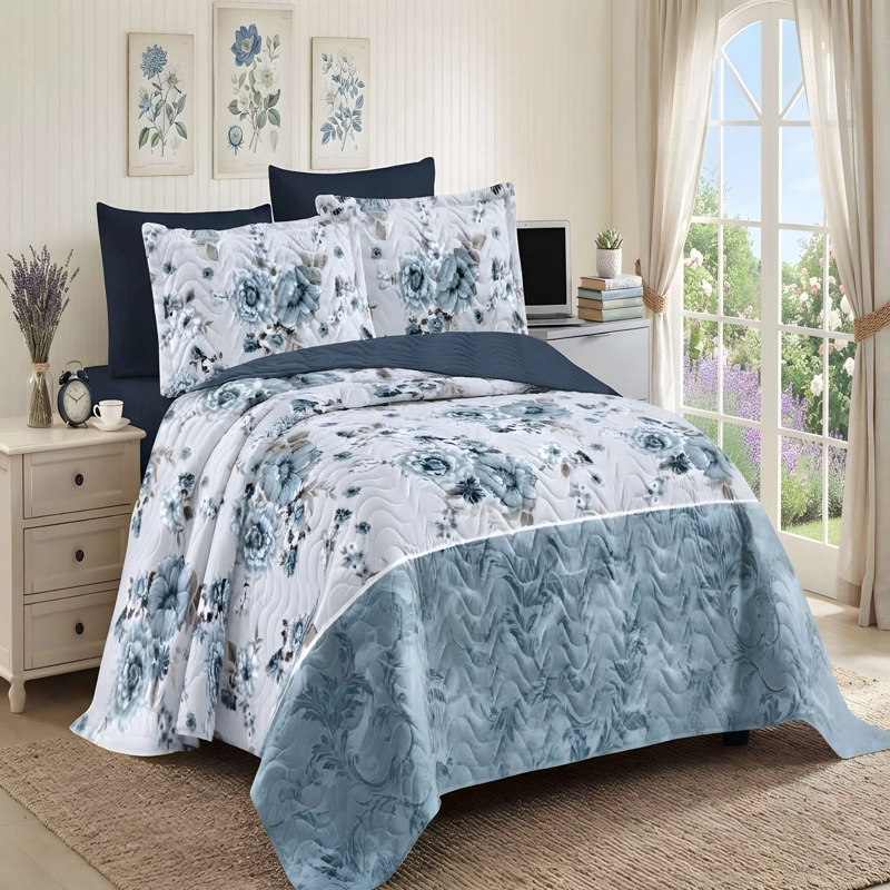 CUBRECAMA PREMIUM DE VERANO CON DISEÑO KING B3 - 3