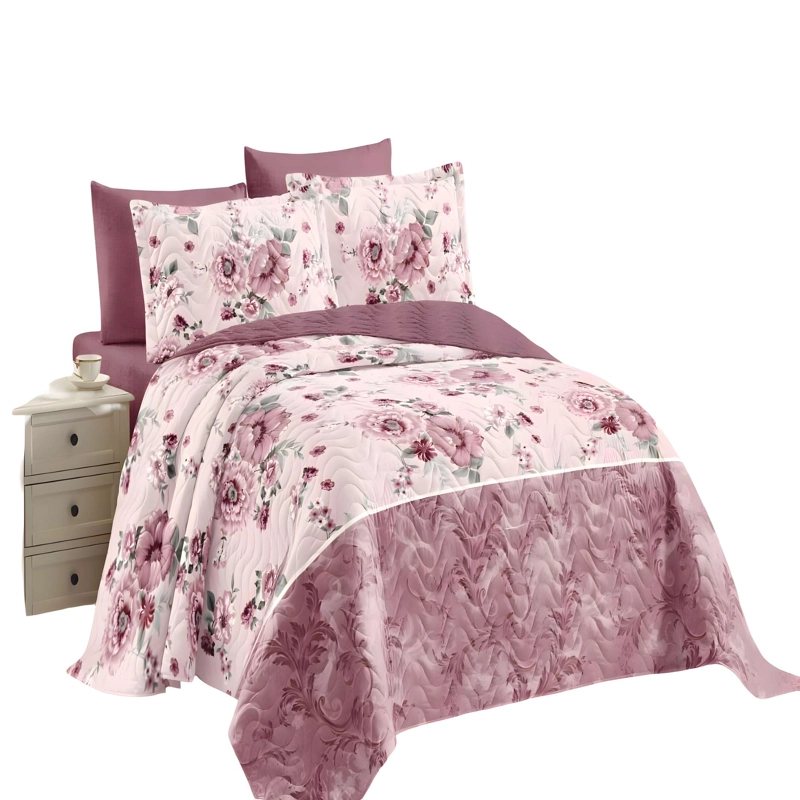 CUBRECAMA PREMIUM DE VERANO CON DISEÑO KING B18 - 4