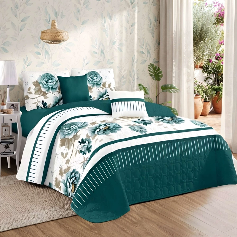 CUBRECAMA PREMIUM DE VERANO CON DISEÑO 1,5P B35 - 3