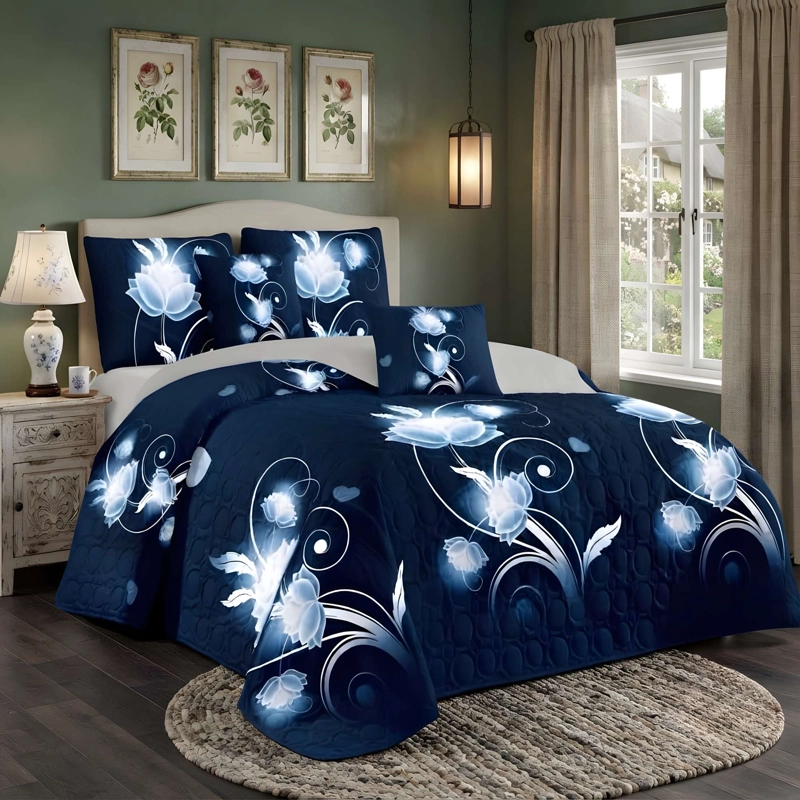 CUBRECAMA PREMIUM DE VERANO CON DISEÑO 2 PLAZA B8 - 3