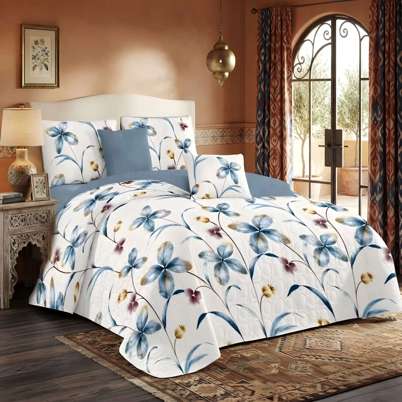 CUBRECAMA PREMIUM DE VERANO CON DISEÑO 2 PLAZA B9 - 3