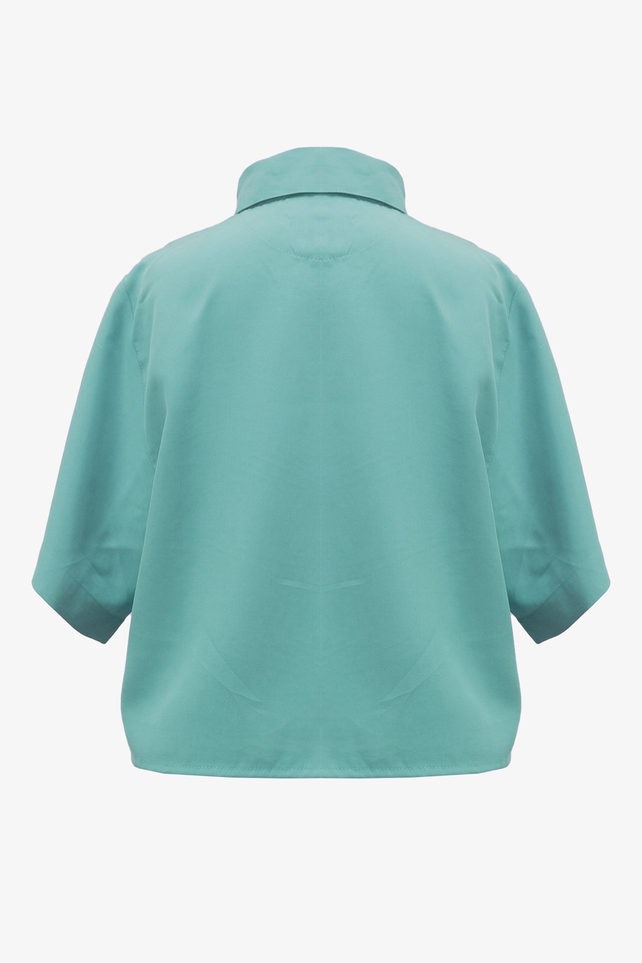 CAMISA CROP TENCEL™ VERDE AGUA - 2