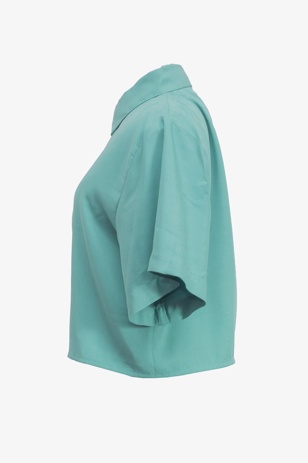 CAMISA CROP TENCEL™ VERDE AGUA - 4